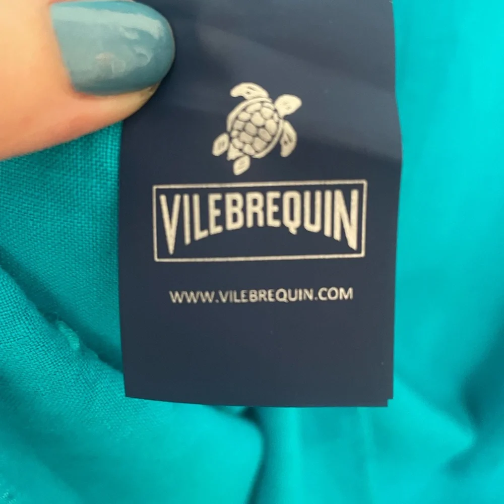 Vilebrequin Men's Turquoise Casual Button Down Shirt - Picture 5 of 7